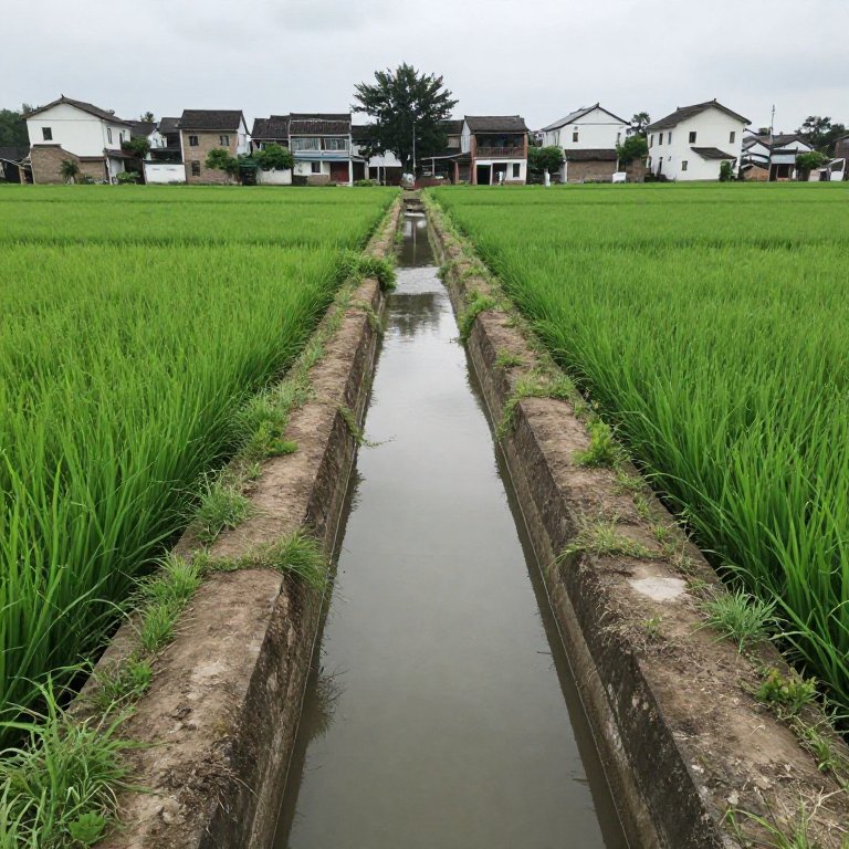 社区灌渠修复
