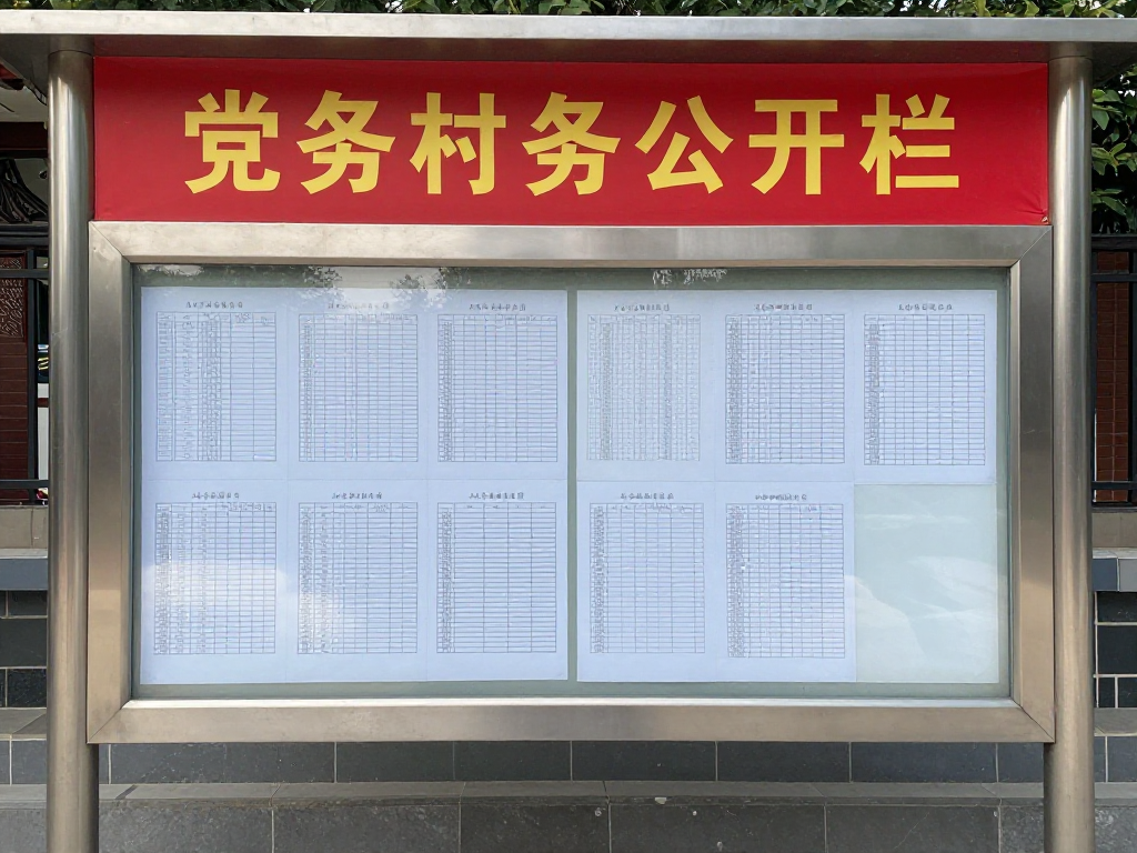 村务公开栏照片