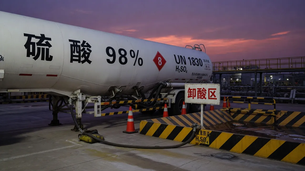 危化卸车鹤位与槽车