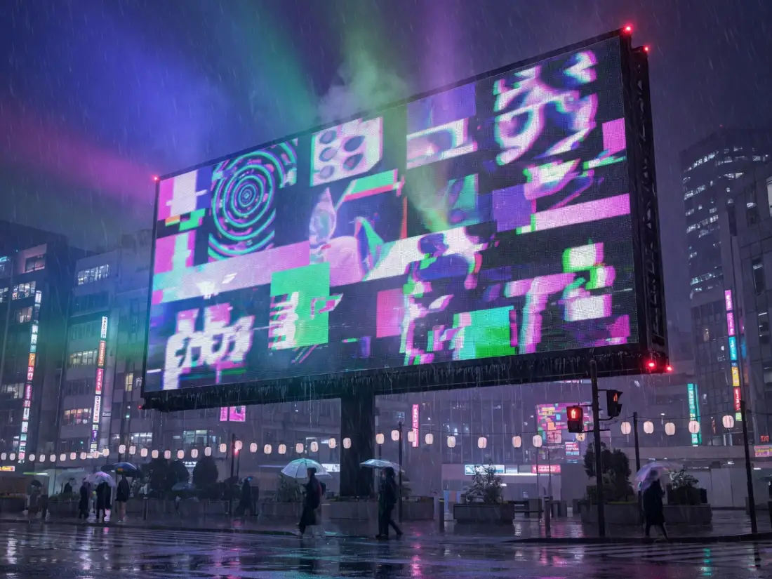 户外与电梯屏点位