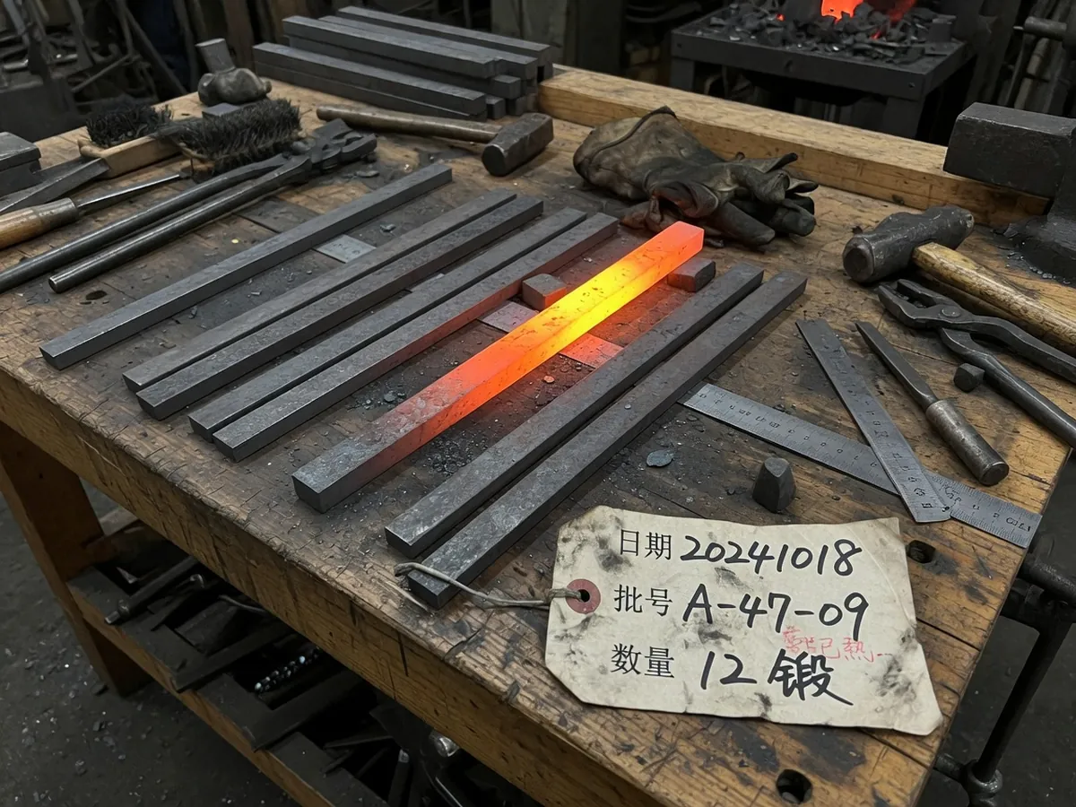 砧台前的排产料架与工单条