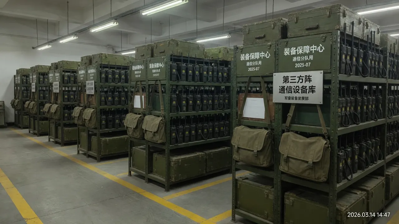 第三方阵通信设备库：军绿货架、短波电台与中文库牌