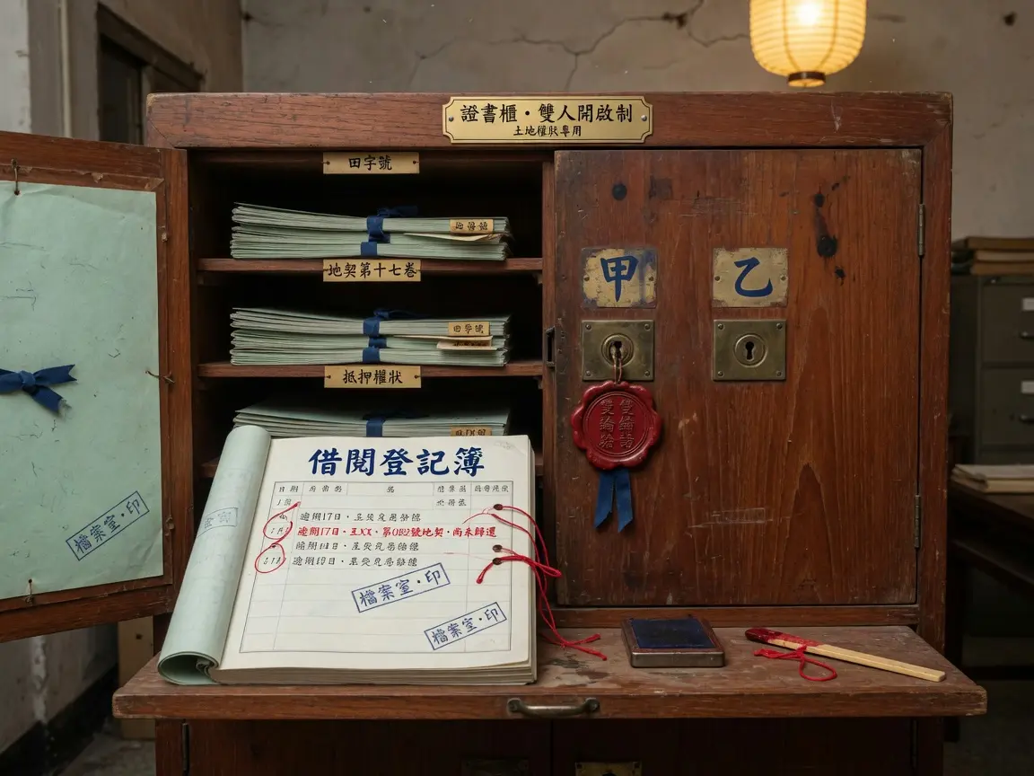 双人钥匙权证柜与超期未还的借出簿