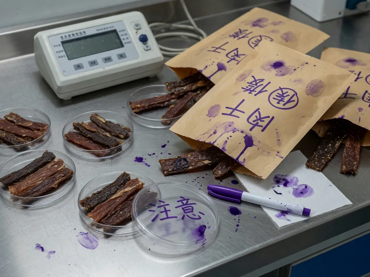 水分活度仪、培养皿与肉干样品袋