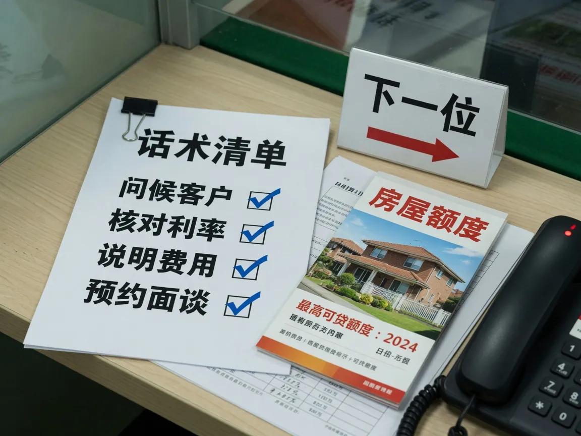 话术清单纸与打勾