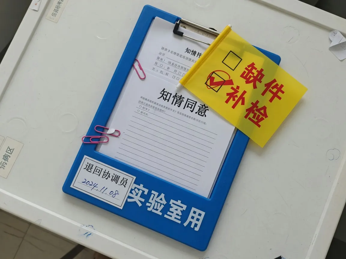 知情同意材料缺口夹