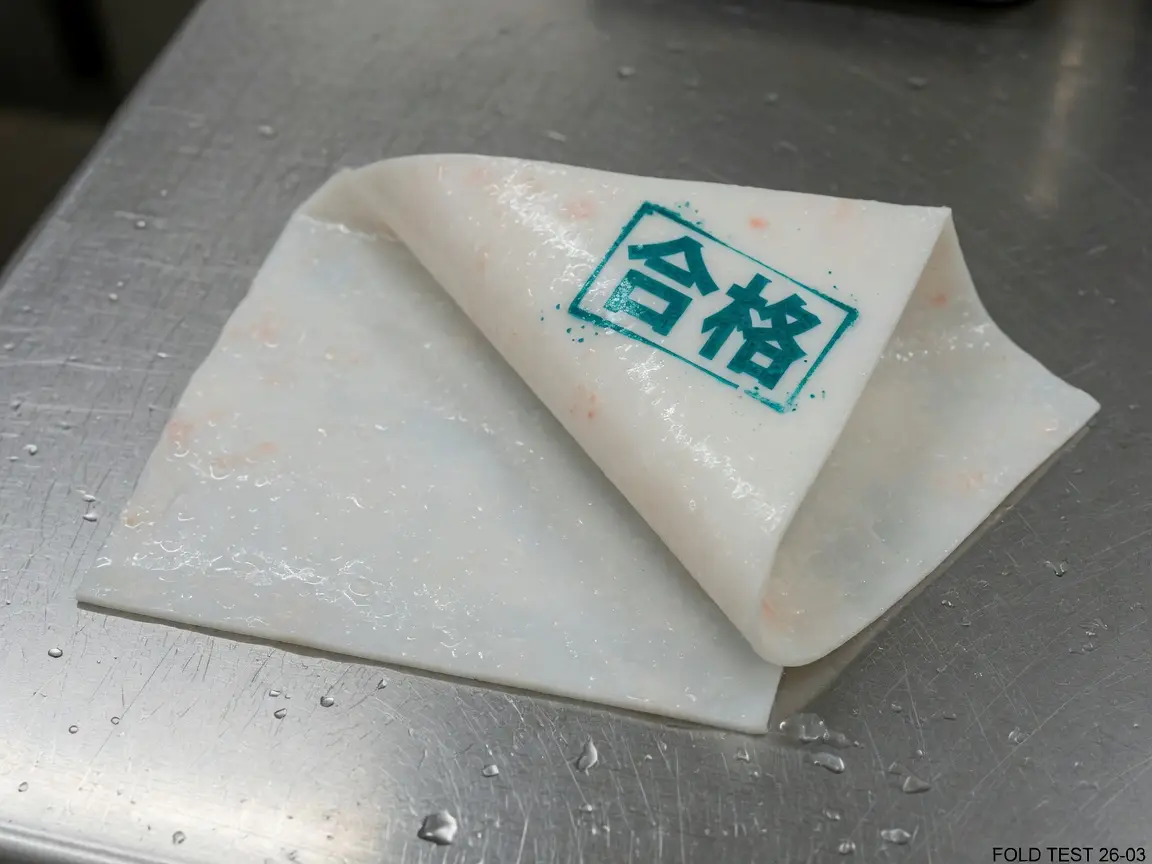 凝胶折叠试验