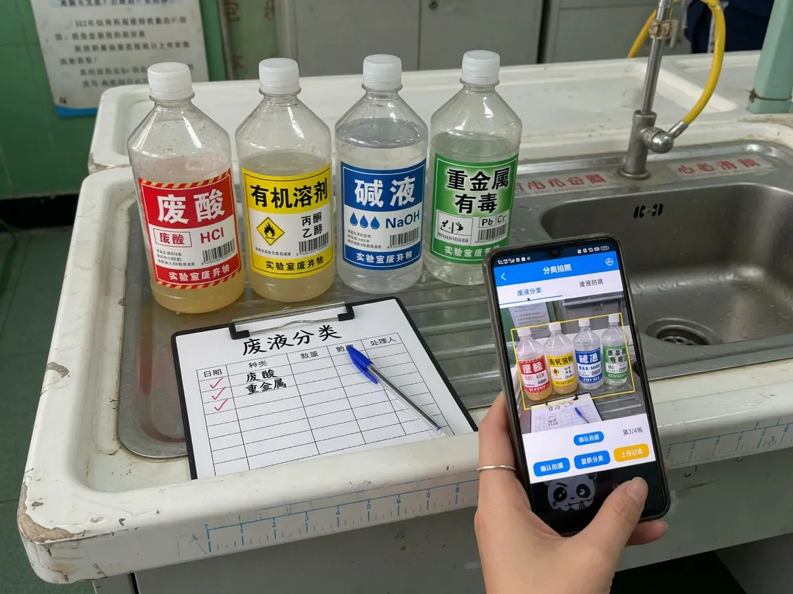 废液瓶拍照分类