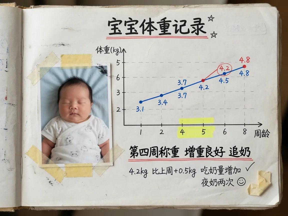 体重曲线手账页