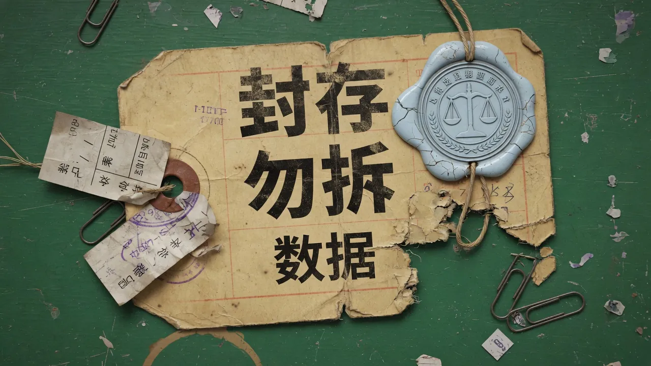 档案卡上的冰蓝保留令火漆