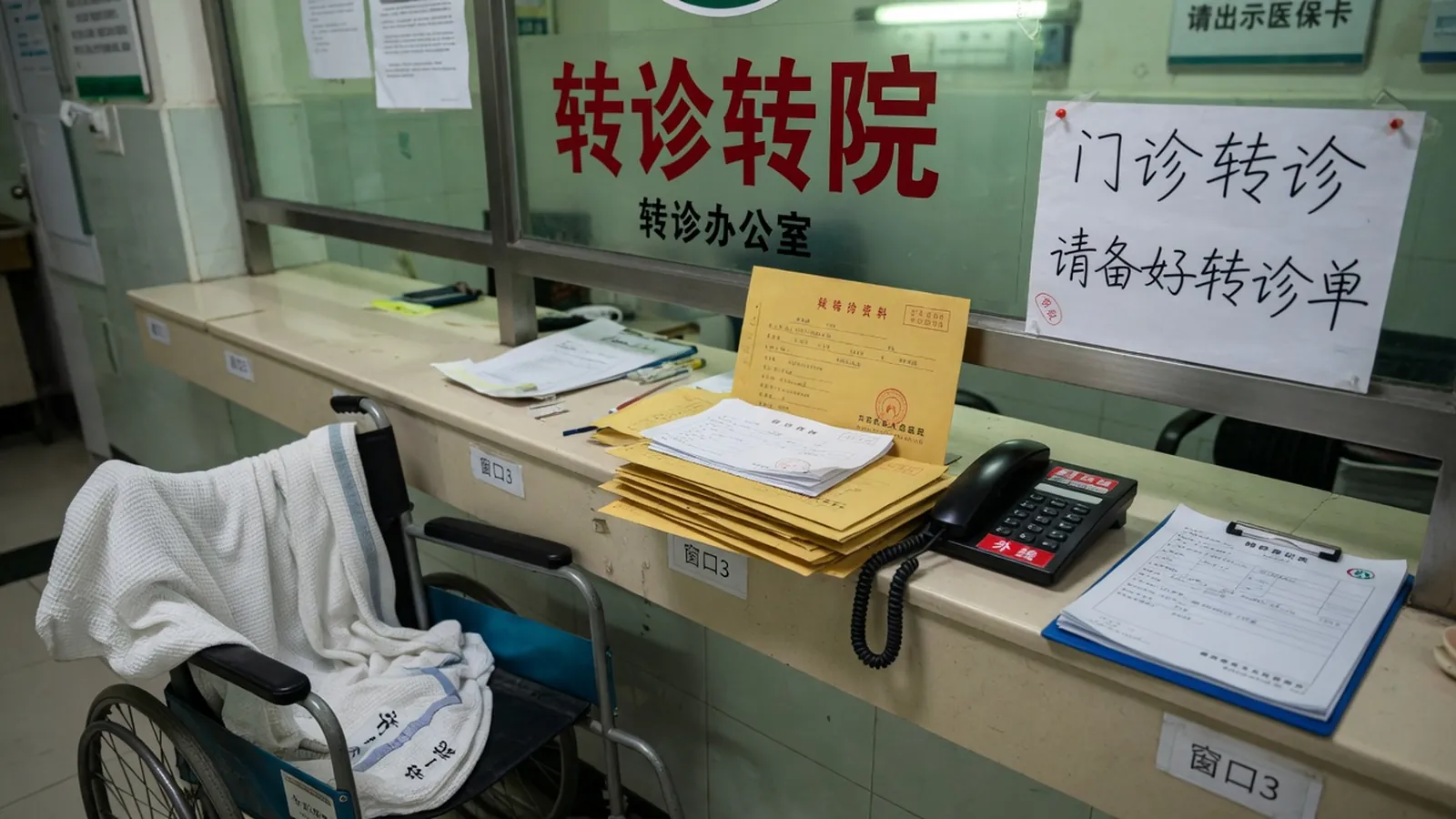 医院转诊台与转诊信封