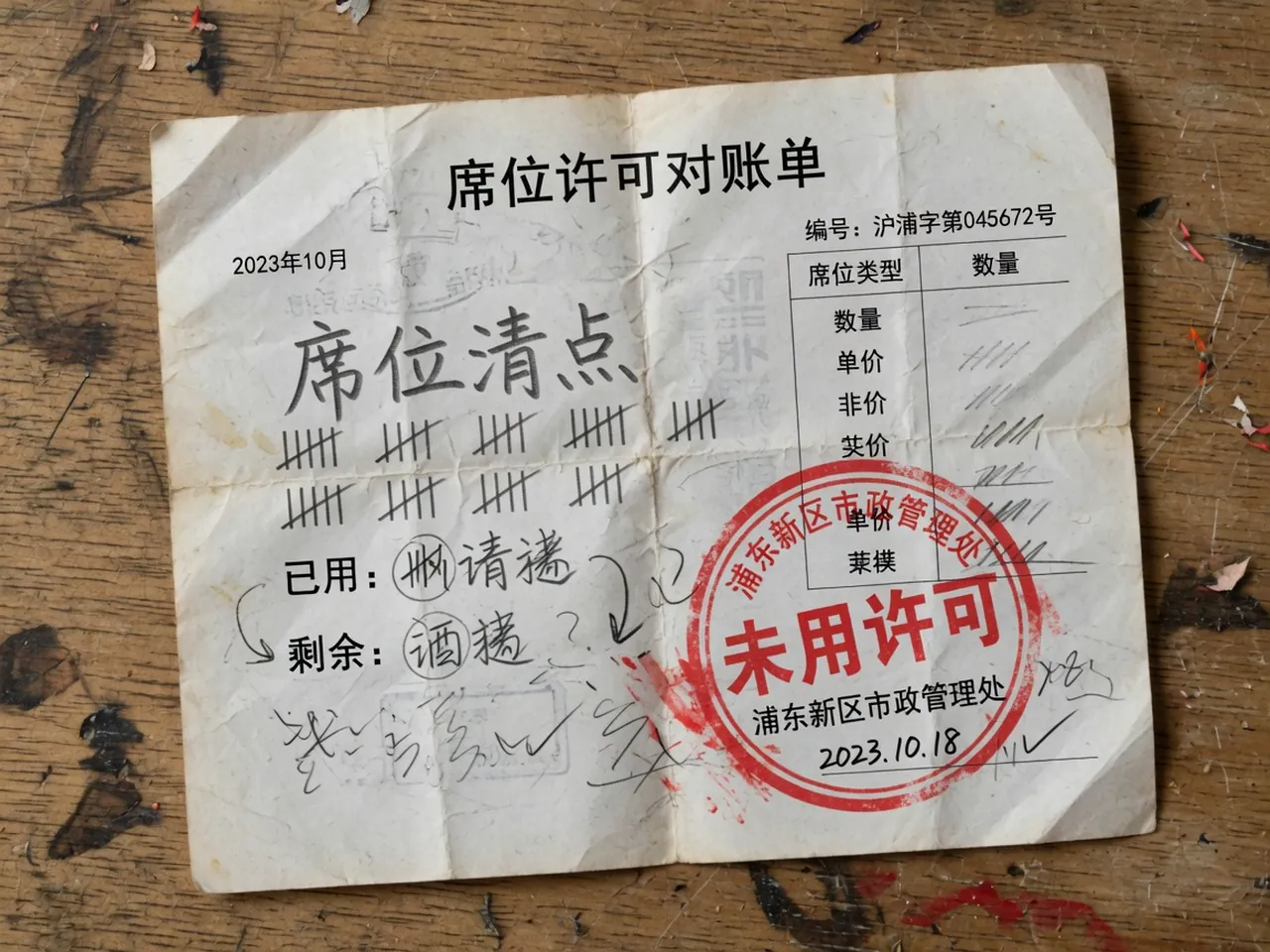 空座位示意席位浪费